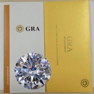 GRA Certified Loose Moissanite Round Stones D VVS1 All Sizes 3mm
